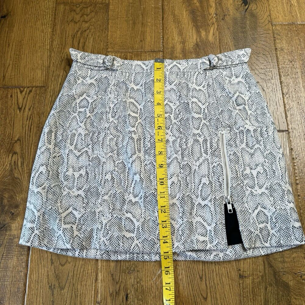 Free People Midnight Magic Snake Print Zip Mini Skirt Womens Size 4 - Picture 3 of 7